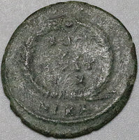 361 Julian II AE3 Roman Empire Vot X Augustus Apostate Shield Spear Nicomedia (24121504R)