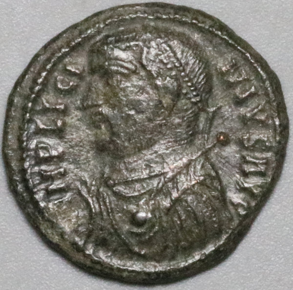 317 Licinius I AE3 Roman Empire Jupiter Mappa Scepter Cyzicus VF (25010202R)