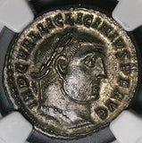 312 NGC AU Licinius I Roman Empire Follis Nummus Heraclea Jupiter 5/5 5/5 (26041104C)