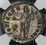 312 NGC AU Licinius I Roman Empire Follis Nummus Heraclea Jupiter 5/5 5/5 (26041104C)