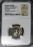 312 NGC AU Licinius I Roman Empire Follis Nummus Heraclea Jupiter 5/5 5/5 (26041104C)