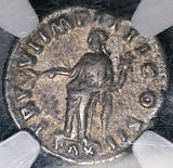 166 NGC VF Lucius Verus Roman Empire AR Denarius Pax Marcus Aurelius (25102601C)