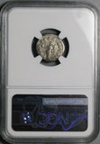 161 NGC F Lucius V Roman Empire Denarius Providentia Co-Emperor Marcus Aurelius (26031904C)