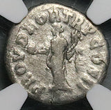 161 NGC GEN Lucius V Roman Empire Denarius Providentia Marcus Aurelius 1st Year (26051201C)