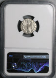 161 NGC GEN Lucius V Roman Empire Denarius Providentia Marcus Aurelius 1st Year (26051201C)