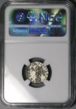 166 NGC AU Lucius Verus Roman Empire Denarius Victory Marcus Aurelius (26033003D)