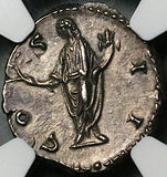 145 NGC AU Marcus Aurelius Caesar Roman Empire Denarius Honos Honor (25111802C)