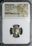 145 NGC AU Marcus Aurelius Caesar Roman Empire Denarius Honos Honor (25111802C)
