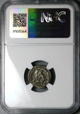 164 NGC Ch XF Marcus Aurelius Denarius Armenia Conquest Roman Empire Commemorative (24081201C)
