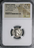 173 NGC Ch VF Marcus Aurelius Denarius Roman Empire German Captive Trophy (25092101C)