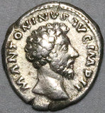 163 Marcus Aurelius Augustus VF Roman Empire Denarius Concordia (26102202R)