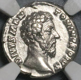 180 NGC Ch VF Marcus Aurelius Roman Empire Consecratio Eagle Thunderbolt (24101401C)