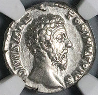 180 NGC Ch VF Marcus Aurelius Roman Empire Consecratio Eagle Thunderbolt (24101401C)