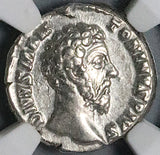 180 NGC Ch VF Marcus Aurelius Roman Empire Consecratio Eagle Thunderbolt (24101401C)