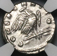 180 NGC Ch VF Marcus Aurelius Roman Empire Consecratio Eagle Thunderbolt (24101401C)