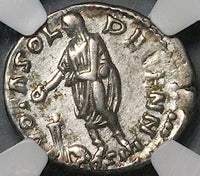 171 NGC Ch VF Marcus Aurelius Denarius Roman Reign 10th Year Emperor Sacrificing (24073103C)