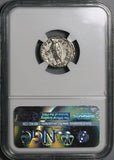 171 NGC Ch VF Marcus Aurelius Denarius Roman Reign 10th Year Emperor Sacrificing (24073103C)