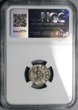 163 NGC Ch XF Marcus Aurelius Denarius Roman Empire Felicitas Curiassed Bust (24011701C)