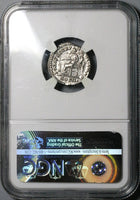 169 NGC AU Marcus Aurelius Roman Empire Denarius Fortuna German Wars (23060802C)