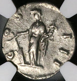 169 NGC XF Marcus Aurelius Denarius Roman Empire Fortuna Rudder (25012802C)