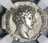 144 NGC Ch VF Marcus Aurelius Caesar Roman Empire Denarius Honos Honor 5/5 4/5 (26072801C)