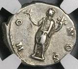144 NGC Ch VF Marcus Aurelius Caesar Roman Empire Denarius Honos Honor 5/5 4/5 (26072801C)