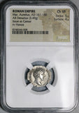 144 NGC Ch VF Marcus Aurelius Caesar Roman Empire Denarius Honos Honor 5/5 4/5 (26072801C)
