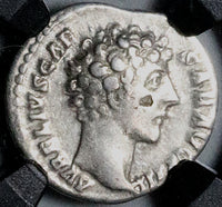 145 NGC VF Marcus Aurelius Caesar Roman Empire Denarius Honos (25080801C)