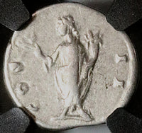 145 NGC VF Marcus Aurelius Caesar Roman Empire Denarius Honos (25080801C)