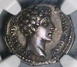 145 NGC XF Marcus Aurelius Caesar Roman Empire Denarius Honos Honor (26053101C)