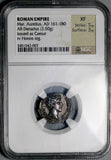 145 NGC XF Marcus Aurelius Caesar Roman Empire Denarius Honos Honor (26053101C)
