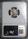 170 NGC XF Marcus Aurelius Denarius Roman Empire Jupiter Thunderbolt (26041002C)