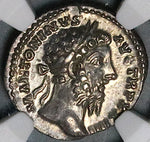 169 NGC Ch XF Marcus Aurelius Denarius Roman Empire Liberalitas Donative V (25082801C)