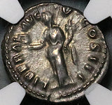 169 NGC Ch XF Marcus Aurelius Denarius Roman Empire Liberalitas Donative V (25082801C)