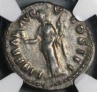 169 NGC Ch XF Marcus Aurelius Denarius Roman Empire Liberalitas Donative V (25082801C)