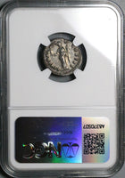 169 NGC Ch XF Marcus Aurelius Denarius Roman Empire Liberalitas Donative V (25082801C)