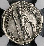 159 NGC Ch XF Marcus Aurelius Caesar Roman Empire Denarius Mars Rare COS II DESIG III (25112901C)