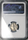 154 NGC Ch XF Marcus Aurelius Caesar Roman Empire Denarius Minerva Rare Portrait (25082702C)