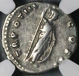 149 NGC VF Roman Empire Marcus Aurelius Caesar Denarius Rare Portrait Minerva (25020402C)
