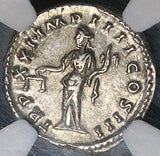 166 NGC Ch XF Marcus Aurelius Denarius Roman Empire Aequitas (24011101C)