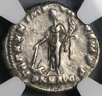 175 NGC Ch VF Marcus Aurelius Denarius Roman Empire Pax Ex RARE Reverse (25060802C)