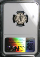 175 NGC Ch VF Marcus Aurelius Denarius Roman Empire Pax Ex RARE Reverse (25060802C)