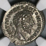 161 NGC Ch XF Marcus Aurelius Denarius Roman Empire Providentia (23082403C)