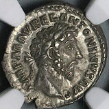 161 NGC Ch XF Marcus Aurelius Denarius Roman Empire Providentia (23082403C)