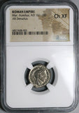 161 NGC Ch XF Marcus Aurelius Denarius Roman Empire Providentia (23082403C)