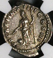 166 NGC XF Marcus Aurelius Denarius Roman Empire Providentia Globe (24081705C)