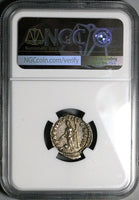 166 NGC XF Marcus Aurelius Denarius Roman Empire Providentia Globe (24081705C)