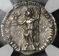 175 NGC Ch XF Marcus Aurelius Denarius Roman Empire Roma Victory (25071102C)