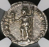 175 NGC Ch XF Marcus Aurelius Denarius Roman Empire Roma Victory (25071102C)