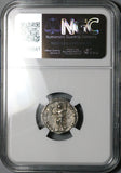 175 NGC Ch XF Marcus Aurelius Denarius Roman Empire Roma Victory (25071102C)